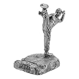 Cabilock Soporte de Escritorio para Smartphone Figura de Resina en Pose de Patada Kung Fu, Soporte para Teléfono Celular y Tabletas, Decoración Antideslizante para Oficina y Hogar, Color