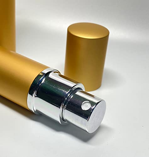 20 Pack Set 10ML Protable Refill Bulk Atomizer Spray Travel Perfume Bottle Hydrating Empty Bottle (20Pack Metal Gold)4