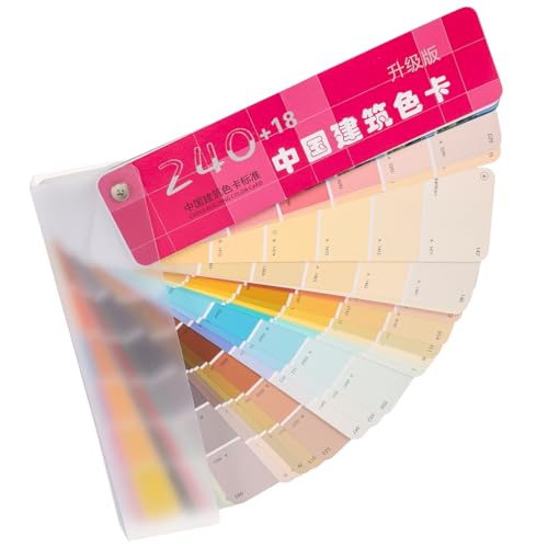 IWOWHERO Colorati Per Confronto Colori Vernice Cartella Resistente e Facile Da Ruotare Per Uso Architettonico e Artistico