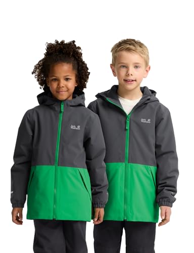 Jack Wolfskin Jungen New Snowy Days Jkt, Mystic Green, 152 EU