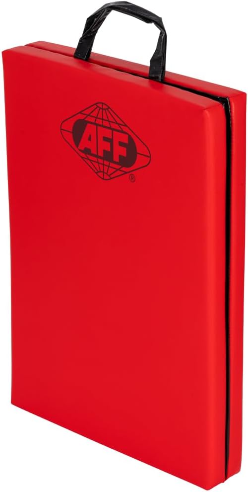 AFF Folding Mechanic Pad - 47" Length Heavy Duty Pad for Lying, Sitting or Kneeling - Chemical Resistant Vinyl Upholstery with Carrying Handle - Garage & Repair Shop Use