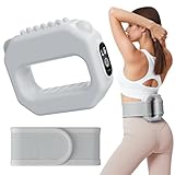 MERACH Vibration Plate for Lymphatic Drainage, Whole Body Workout Equipment for Women, Vibration Plate with Adjustable Strap, 6-Level Vibration to Sculpt & Tone Abs, Thighs & Arms,Weight Loss (Grey)