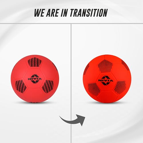 Image of Nivia Home Play Mini Football for Kids, Soft & Lightweight Toy Ball, Safe for Indoor Play, Size - 1 (Red), Pack of 1