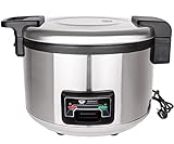 Beeketal 'BRK-10' Profi Gastro Reiskocher 24 Liter für bis zu 7,5 kg Reis (ca. 80-110 Portionen), Koch- und Warmhaltefunktion, antihaft Innentopf, Kondenswasserschale, inkl. Messbecher und Rührlöffel