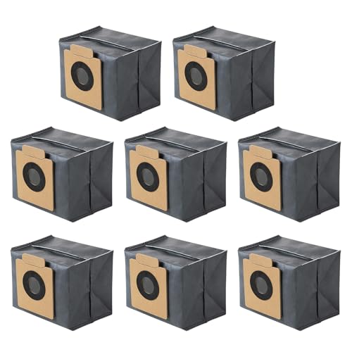 Image of 8 Pack Dust Bags for Eufy X10 Pro Omni & X8 Pro with Self-Empty Station Robot Vacuum Cleaner Bags, Robot Replacement Bag Accessories Part,Large Capacity