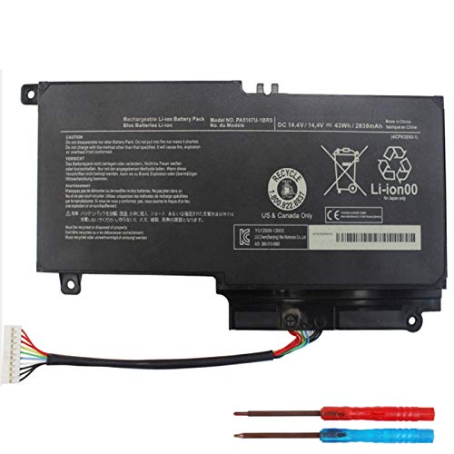 Yongerwy PA5107U-1BRS Laptop Battery for Toshiba Satellite L40d L45 L50 L55a L55d L55 P55 P55t S55 S55t L55-a5226 L55-a5284 L55t-a5290 P55t-a5116 P55t-a5118 P55t-a5202 P55-a5312 S55-a5295
