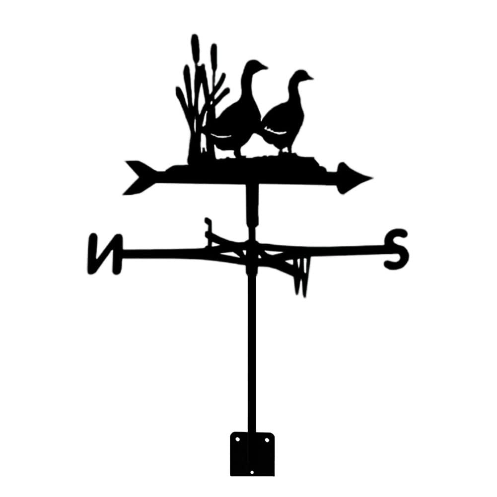 TAXXII Weather Vane Animal, Decoion Weathervane, Wind Direction Indicators Kit Outdoor Garden Lawn Metal Bracket Vane-Shark