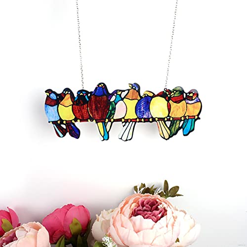 JISADER Painel de Decoração com Pássaros Exóticos, Conjunto de 7, Diversos Tamanhos