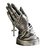 Benedetto artigianato: la decorazione dettagliata di quella della piccola statua delle mani di preghiera incarna un significato spirituale. Promuove sentimenti di speranza e guida divina. Come accessorio significativo per sale di preghiera, uffici o salotti, favorisce momenti di contemplazione e preghiera silenziosa.