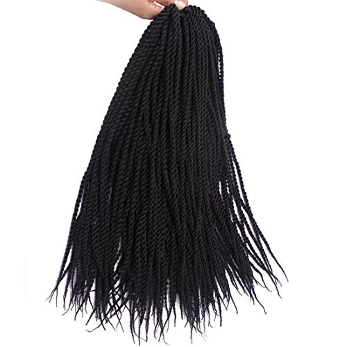 8 Packs Senegalese Twist Crochet Hair Braids 18 Inch 20 Strands/Pack Small Havana Mambo Twist Crochet Braiding Hair for Women Synthetic Hair Extensions (2#)