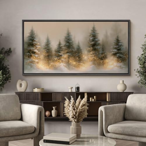 Image of MUDECOR Extra Large Framed Canvas Print Wall Art Pine Art for Living Room