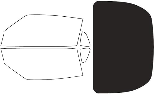 Vista 20 de Rvinyl Kit de tinte de ventana compatible con Nissan 370Z Coupé 2009-2019 - Negro 20% - Película de una sola capa sin burbujas - Kit completo