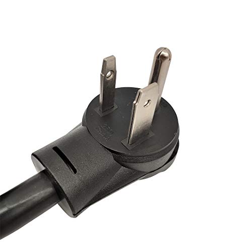 Parkworld 691821 Adapter Cord Welder 50 Amp 6-50P Male Right Angle To 30 Amp L6-30R Locking Connector Female (1.5Ft) #TOP1