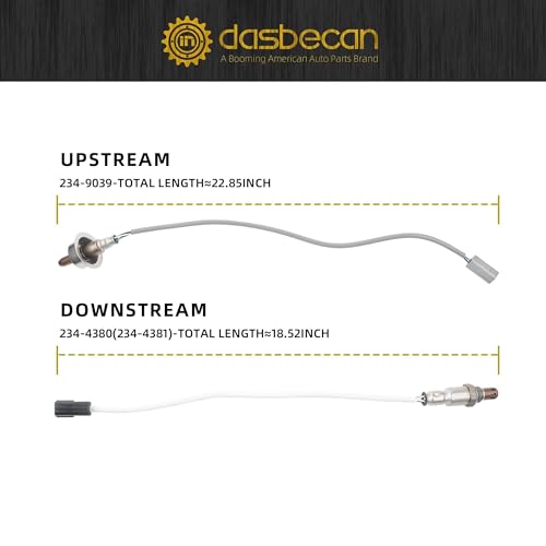 Sensor de Oxígeno Upstream & Downstream Dasbecan para Nissan miniatura 4