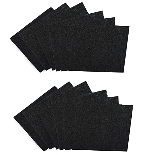 Filtro de Carbón Activado para Arena de Gato,Filtro Desodorizante Reemplazable,Filtros Antiolor para Cubo de Basura,Filtros de Carbón Activado para Caja de Arena Cerrada Negro 12 Piezas Tokaneit