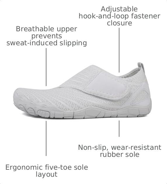 Image of Voya Barefoot Shoes for Women Men Breathable & Non-Slip Wide Toe Water Shoes for Walking,Running&Swimming,2026 new Adjustable Slip On Hike Athletic Sandals