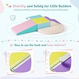 Baby Soft Play Set, Soft Play Equipment for Toddlers, Climb and Crawl Foam Play, Kids Activity Play Toy, Multi-colored for Baby Toddler Preschooler Indoor Play Equipment (HMJM-MKL-6PCS) - Image 3