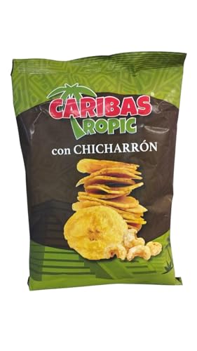 CARIBAS TROPIC CON CHICHARRON - CARIBAS - PRODUCTO DE APERITIVO FRITO CON SABOR A CHICHARRON - 155 GRAMOS