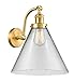 INNOVATIONS LIGHTING 515-1W-SG-G42-L X-Large Cone 1 Light Sconce, Satin Gold
