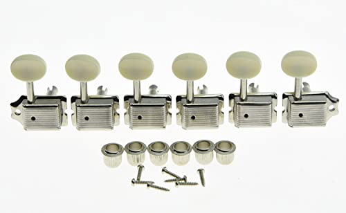 Guitar Part for Vintage Guitar Tuning Keys Guitar Tuners Machine S Nickel W/Ivory Buttons