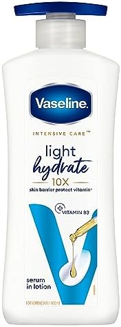 Vaseline Light Hydrate Serum In Lotion, 400 ml | Superlight & Non-Sticky for Hydration Boost