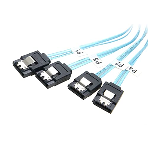 chenyang CY Slim Line SAS 4.0 SFF-8654 a 4 SATA 50 cm miniatura 5