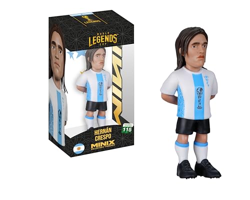 MINIX - Football Legends - Campionato mondiale delle leggende #115 - Argentina - Crespo - Personaggio da collezione 12 cm