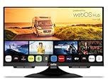 Cello C1924WS Traveller 12 Volt 19 inch Smart Frameless TV Ultrafast WebOS, Freeview Play, FreeSat, Pitch Perfect Speakers Bluetooth, Netflix, Small TV for Motorhomes