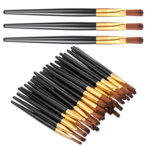 120Pcs Lip Brushes Applicators Disposable Lipstick Brush Lips Makeup Brushes for Concealer Foundation Blending Cosmetic Tool, Black Gold