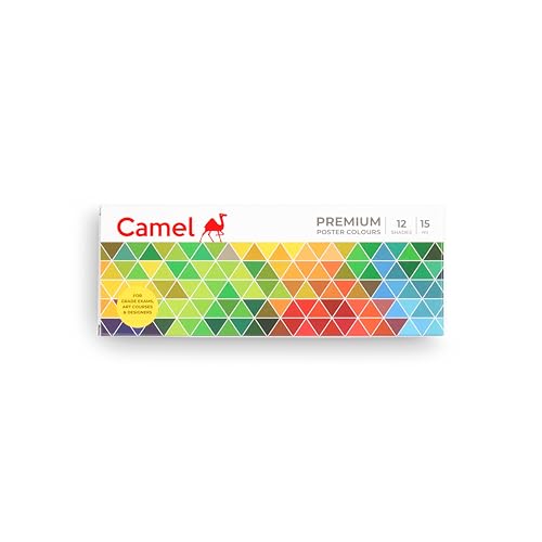 Poster couleur Camel 15 ml pour éviter les traces de pinceau grâce à ses 12 nuances