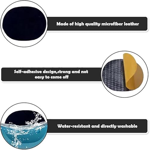 Image of 18 Pcs Self-Adhesive Shoe Repair Patches for Quick Fixing, Shoe Glue Sole Repair, Fabric for Sneakers and Boots(Black White Blue)