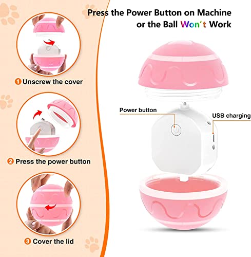 CUXMUX Remote Control Dog Balls, Peppy Pet Ball for Dogs, Aggressive Chewers Toy, Automatic Interactive Rolling & Shaking Gifts for Dog CUXMUX Remote Control Dog Balls, Peppy Pet Ball for Dogs, Aggressive Chewers Toy, Automatic Interactive Rolling & Shaking Gifts for Dog