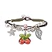 Produktbild Skyeye Handgeflochtenes Armband aus Obstlegierung Armbänder Handkette Armkettchen Armschmuck Kette Damen Armband Schmuck Elegant Armreif Kirsche