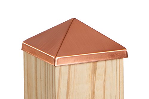 4X4 Post Point Cap - Solid Copper (3-1/2" X 3-1/2") #TOP6