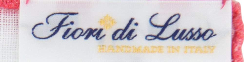 Fiori Di Lusso New White Geometric Pocket Square - 12" x 12"