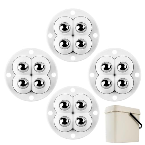 Ruedas giratorias autoadhesivas, 4 unidades para pequeños electrodomésticos, ruedas pequeñas para muebles para cubos de basura, caja de almacenamiento, accesorios para el hogar