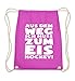 Shirtee .ich muss zum Eishockey! - Regalo de jugador de hockey sobre hielo, color Rojo, talla 37cm-46cm