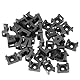 1 Packung mit 200 Kabelbinder-Befestigungen, Schwarz, zum Aufdrehen, Kabelhalter, Schraubsockel, Sattelmontage, Ideal für Kabelmanagement im Homeoffice, Computerraumverkabelung, Werkstatt (4mm)