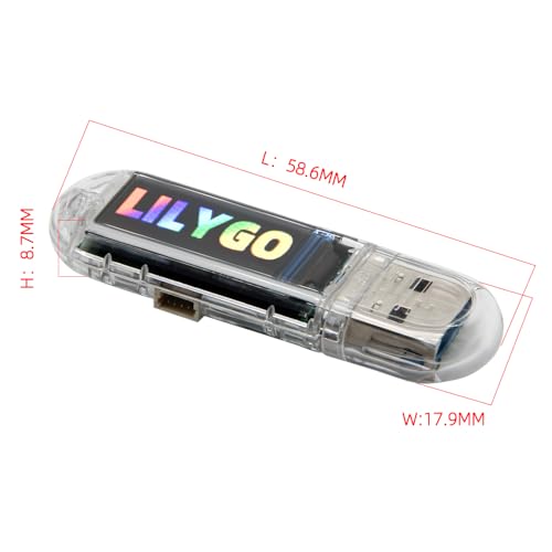 Image of LILYGO T-Dongle-S3 ESP32-S3 TTGO Development Board with Screen Dongle 0.96 inch ST7735 LCD Display TF Card