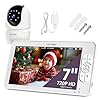 Comfyer 7" HD Baby Monitor with Camera and Audio, 120 Hrs 6000mAh Battery Runs 5 Days in VOX Mode, Auto Night Vision, Hack Proof, Remote PTZ