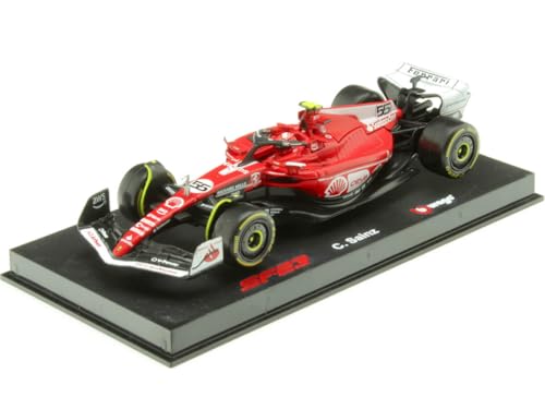 Ferrari F1 Sf-23 Team Scuderia Ferrari N 55 Las Vegas Usa Gp 2023 Carlos Sainz - With Pilot And Showcase Red White Black