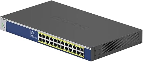 Miniatura 5 de NETGEAR Conmutador PoE no administrado Gigabit Ethernet de 24 puertos (GS524PP) - con 24 x PoE+  300W, para escritorio o montaje en rack y