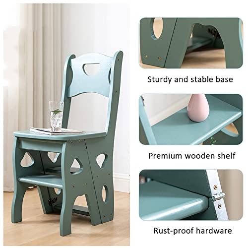 Silla de escalera plegable de taburete portátil de 4 multifuncal para el hogar jardín cocina solución de almacenamiento que ahorra espacio