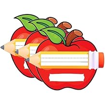 Name Tags Sticker Labels for Kids 4 Inches Name Tags for Back to School Student Name Plates Tags for Classroom Cute Apple Blank Labels Teacher Classroom Supplies,30 Pcs Per Pack