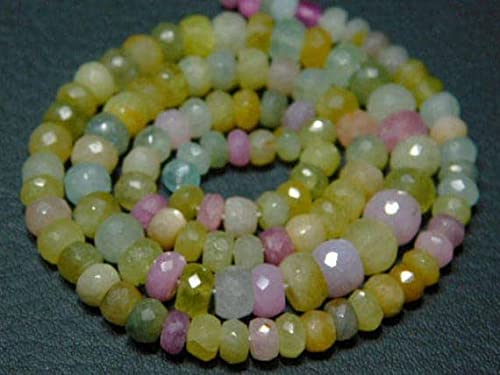 Multi Sapphire perles rondelles 4-6mm pour créer vos propres bijoux bohèmes chics