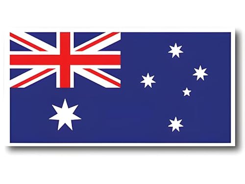 Australian Flag Car Bumper Sticker, 175mm x 90mm