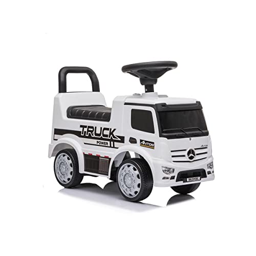 PL Ociotrends - Mercedes Truck ACTROS Weiß - mit Sounds von 1 bis 3 Jahren - Gewicht max. 25 kg, Mehrfarbig (PT656) Cover