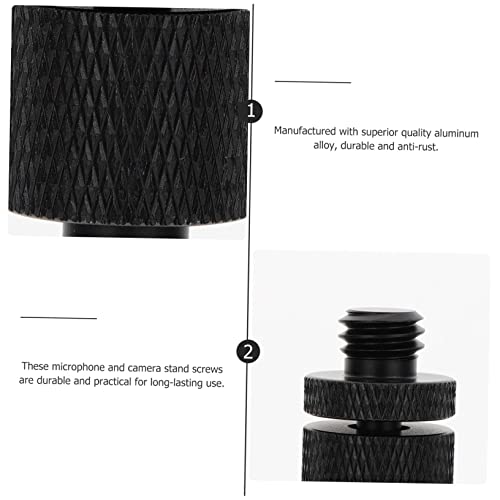 VICASKY 12piezas Soporte De Micrófono y Cámara Tornillos De Compatible Monopiés y Trípodes Accesorios Duraderos y Prácticos Color Negro - imagen 5