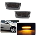 njssjd Geräucherte LED Seitenblinker Blinker Repeater Lampe Für Opel Adam Astra H Corsa D E Insignia A Meriva B Zafira B Für Chevy Cruze Orlando Cadillac BLS CTS