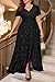 Pinup Fashion Plus Size Formal Dresses Black Evening Gowns Wedding Guest Prom Gala Elegant Glitter Sparkly Long Dress with Sleeves